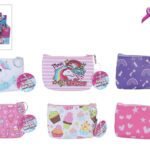 Glamour portemonneetasje met rits 6ass