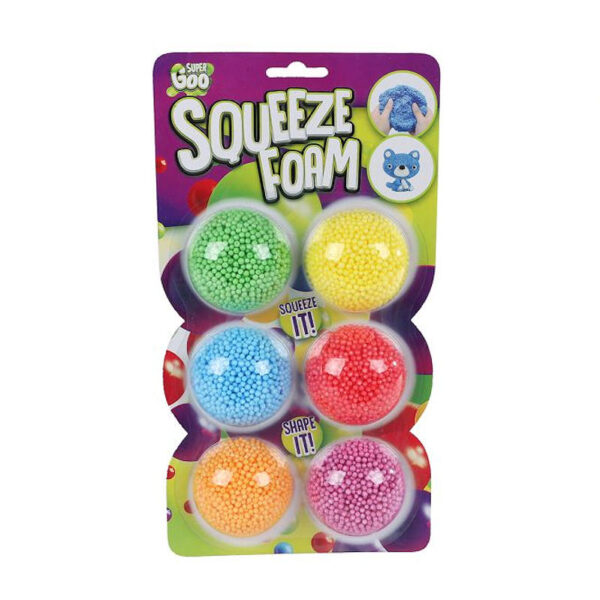 Super Goo foamputty met 6 kleuren styrofoam