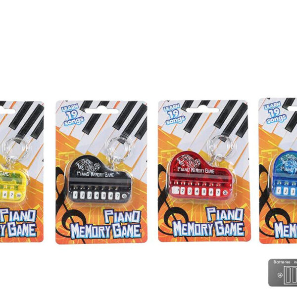 Piano music memory 19 songs met sleutelhanger 4ass 6cm