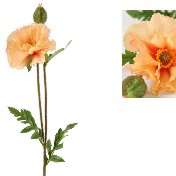 Countryfield Kunstbloem Papaver Vere creme 64cm