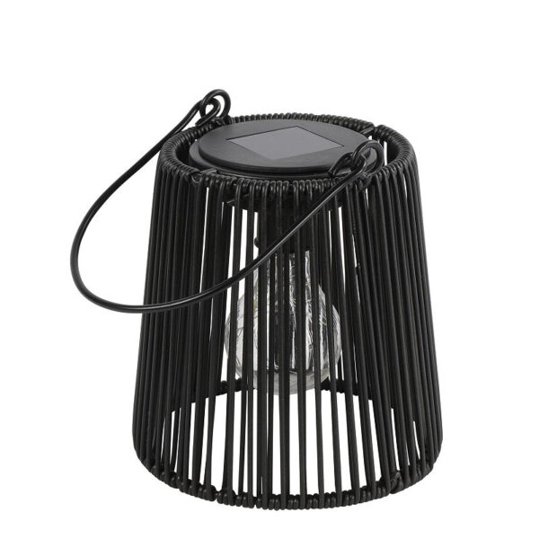 Countryfield Lantaarn LED solar Luana S zwart 15x18,5x17,5cm