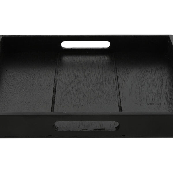 Countryfield Dienblad vierkant Claudina 30cm zwart