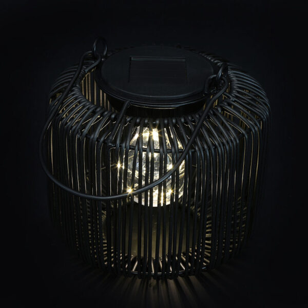 Countryfield Hanglamp solar LED Didem zwart 9x15x16cm