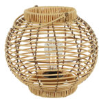 Countryfield LED windlicht convex Sabine M licht bruin