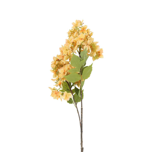 Countryfield Kunstbloem Hydrangea geel 80cm