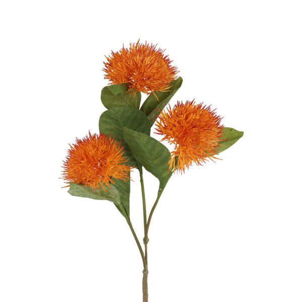 Countryfield Kunstbloem Carthamus oranje 86cm