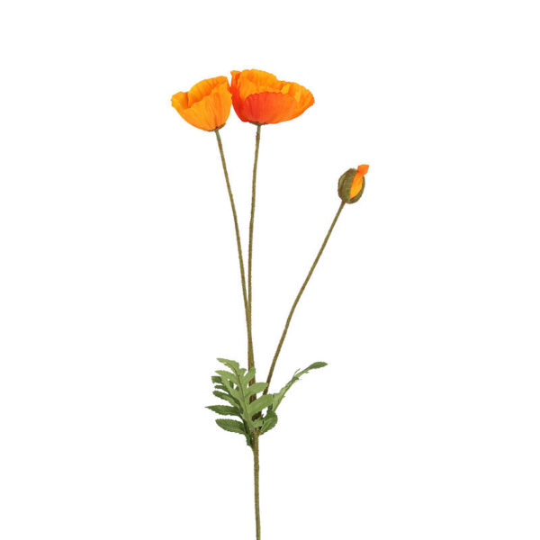 Countryfield Kunstbloem Papaver oranje 95cm