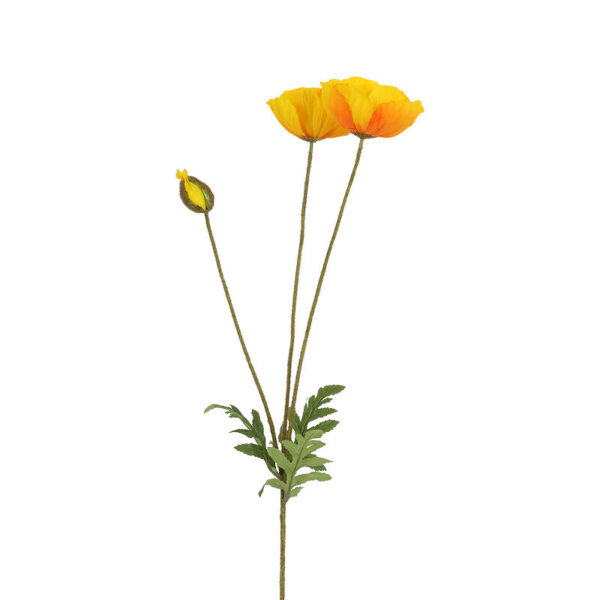 Countryfield Kunstbloem Papaver geel 95cm