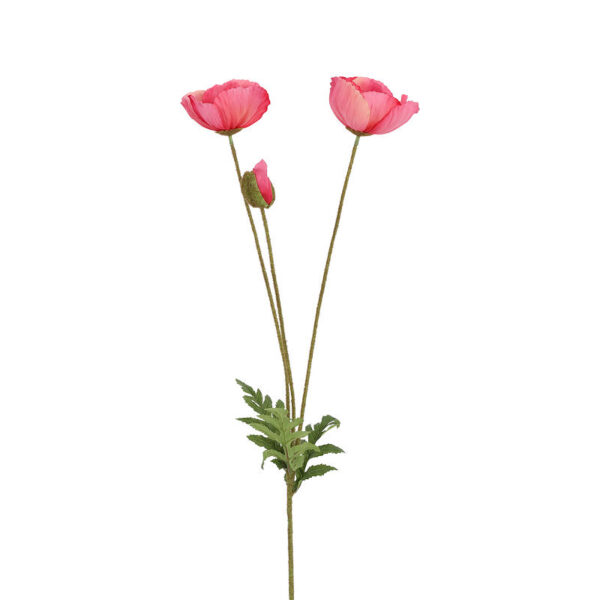 Countryfield Kunstbloem Papaver d.roze 95cm