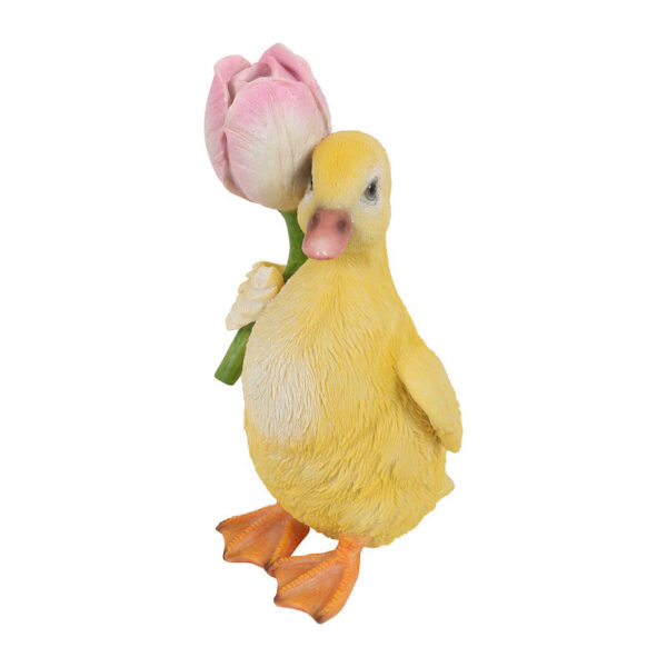 Countryfield Eend m/tulipa veelkleurig 10x9,5x19,5cm