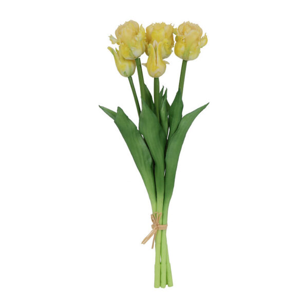 Countryfield Kunstbloem Tulipa boeket 47cm geel