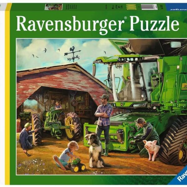Puzzel 1000 stukjes John Deere toen en nu