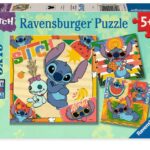 Puzzel 3x49 stukjes - Disney Stitch