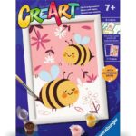 Ravensburger CreArt Serie E Glitter - Happy Bumblebees