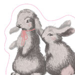 Duni Silhouettes servetten Bunny Friends 3-laags 33cm