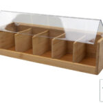 Theedoos bamboe 5-vak FSC