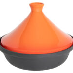 Tajine gietijzer rood 25x5,5cm
