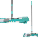 Vloerwisser telescoop grijs/turquoise