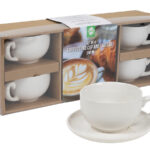 Kop en schotel 250ml set 4 stuks