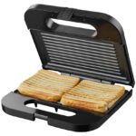 Tomado Sandwich grilll 750W zwart/RVS