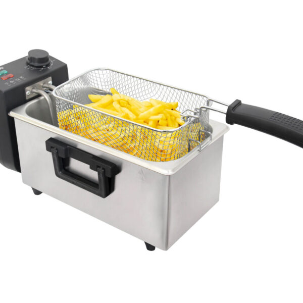 Tomado Friteuse - 3 liter inhoud - Koude zone - RVS