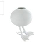 Vaas Duck S wit metaal 12x12x16cm