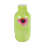 Vaas Zonnehoed groen metaal 11x11x25cm