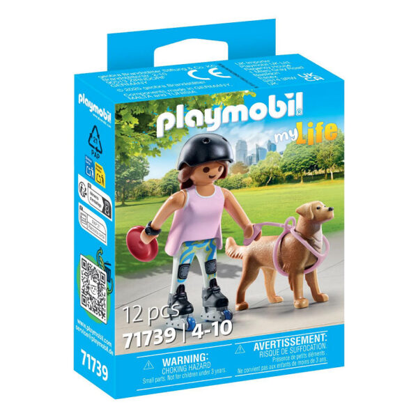 Playmobil My Life Schaatser met Retriever