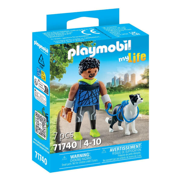 Playmobil My Life Jogger met Border Collie