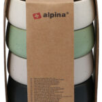 Alpina Keramiek schaaltje 95x35mm set 4 stuks