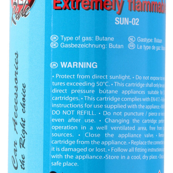 Gas navulling butaan cartridge