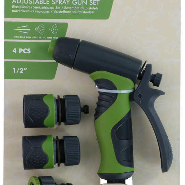 Kinzo Tuinslang Spuitpistool set 4-delig