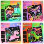 Colourful Scratch 10 krastkaarten assori