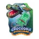 Krokodil bijt spel op kaart