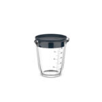 Mepal glas maatbeker Chef It 500ml met deksel - navy
