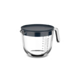 Mepal glas maatbeker Chef It 1000ml met deksel - navy