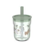 Mepal kinderglas Mio 250ml met rietje - little farm