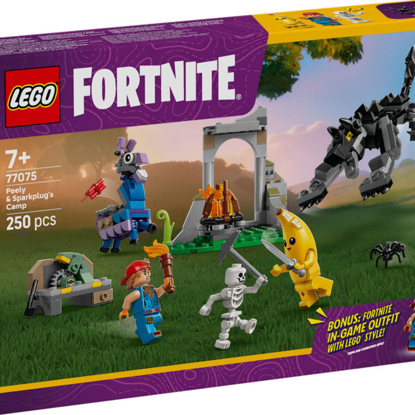 LEGO Fortnite Peely en Sparkplugs kamp