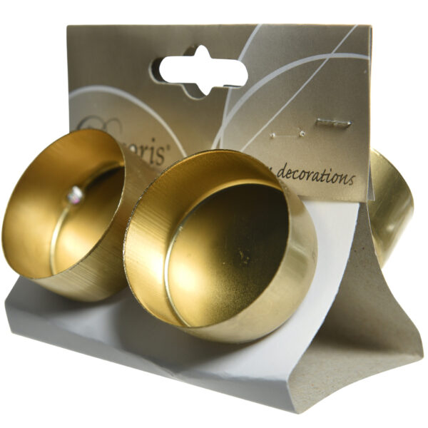 Theelichthouder 4.20cmx7.50cm 4 stuks - Goud
