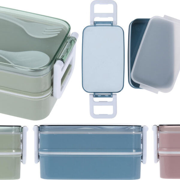 Lunchbox set incl. lepel en vork
