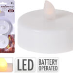 Maxi Theelicht LED 2 stuks op kaart