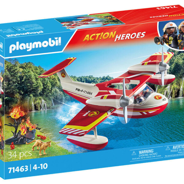 Playmobil Action Heroes Brandweervliegtuig met blusfunctie