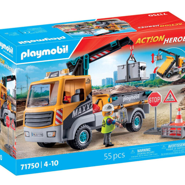Playmobil Action Heroes Vrachtwagen met kraan
