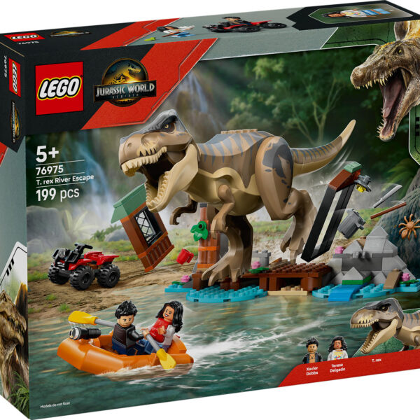 LEGO Jurassic World T. rex rivierontsnapping