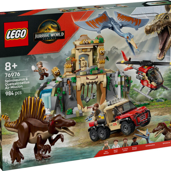 LEGO Jurassic World Spinosaurus / Quetzalcoatlus luchtmissie