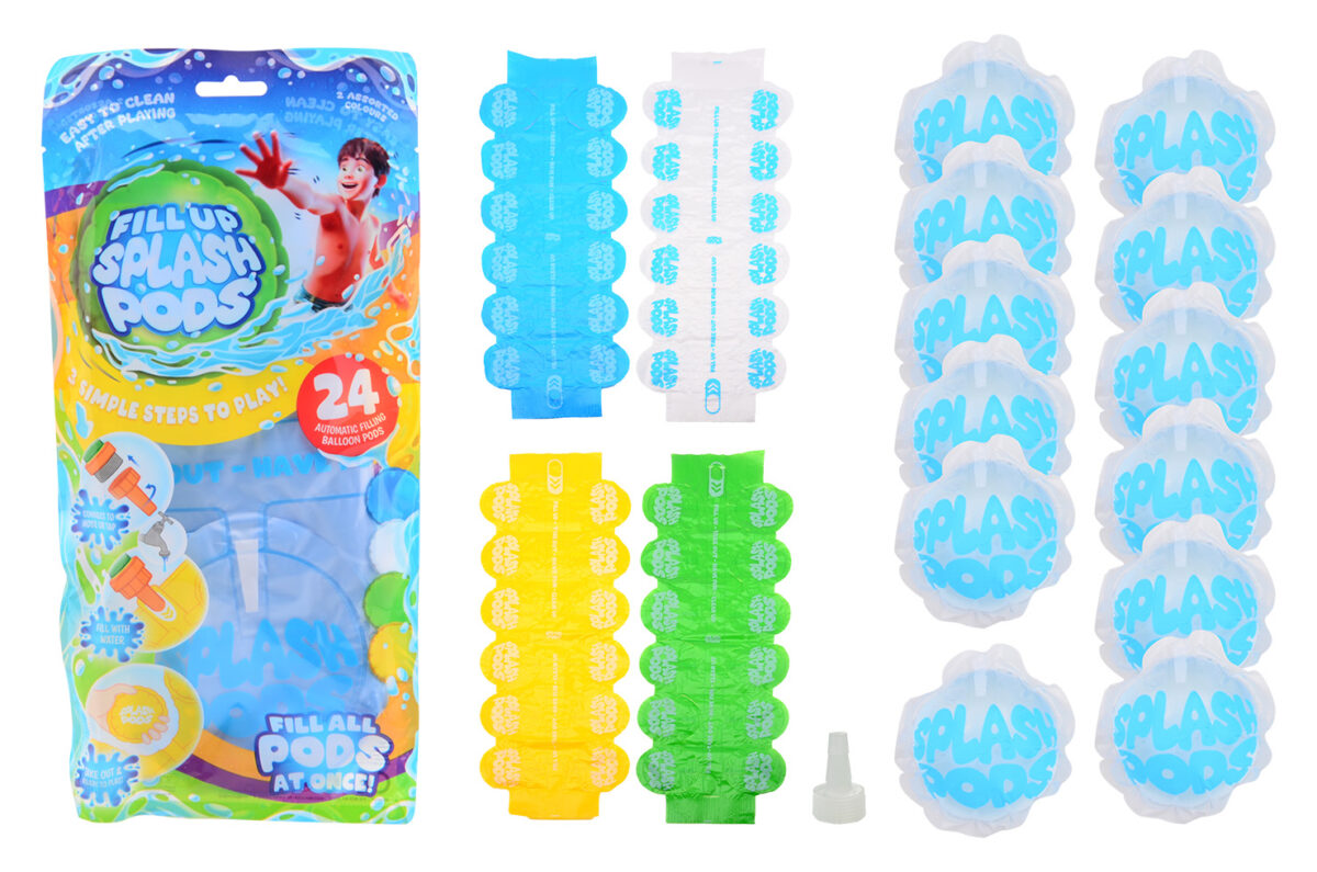 Aqua Drops zelfsluitende waterbalonnen 24 stuks incl vultuit