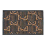 Esschert Design Deurmat Kokos en Rubber Art Deco 45x75cm