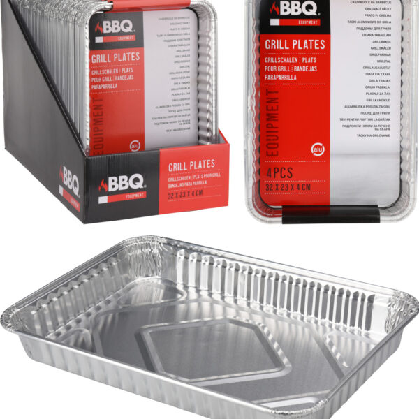 BBQ Schalen 32x23x4cm set van 4 stuks