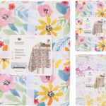 Tafelkleed Flowers Linnen Look 180x130cm