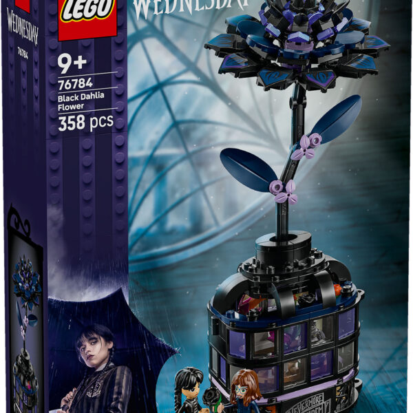 LEGO Wednesday Zwarte dahlia
